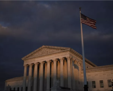 A view of the U.S. Supreme Court at sunset. DREW ANGERER/GETTY IMAGES